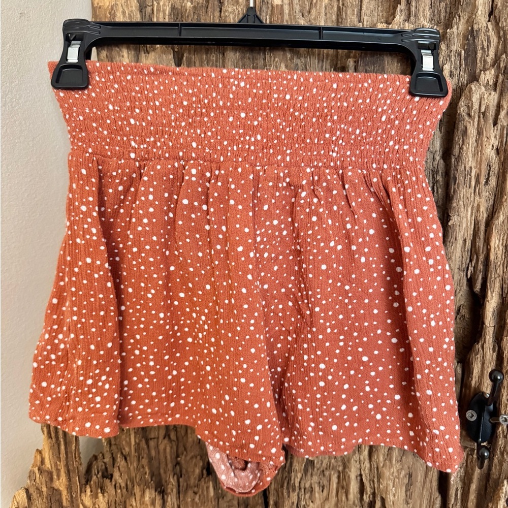 Forever 21 Terracotta Polka Dot Flowy Shorts Size Medium